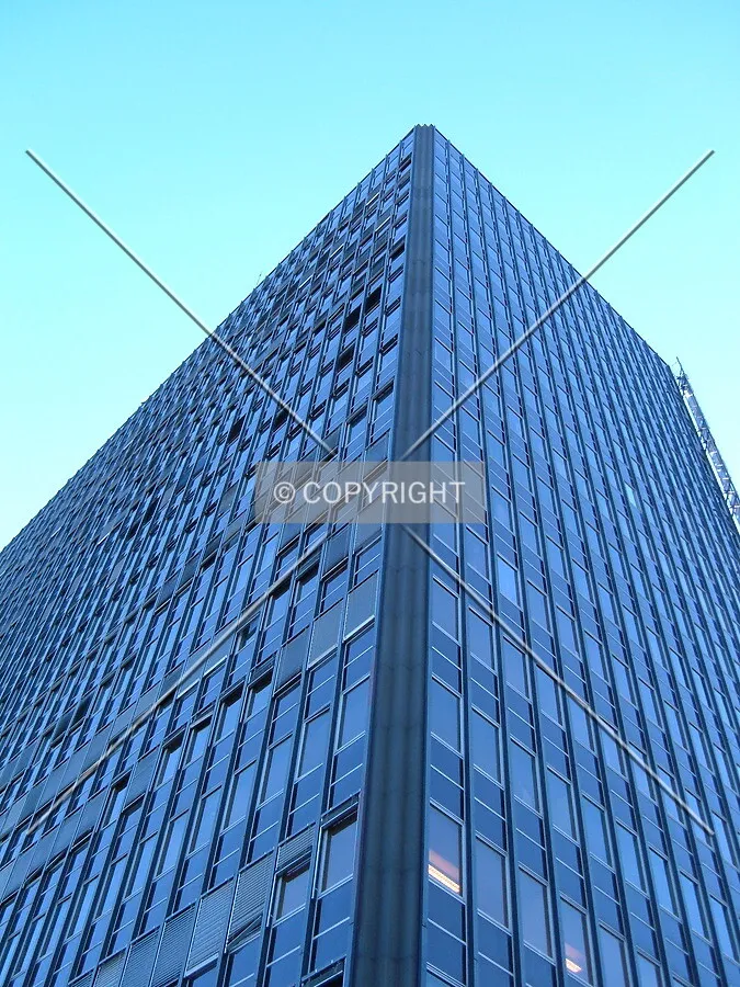 Looking up northeast corner