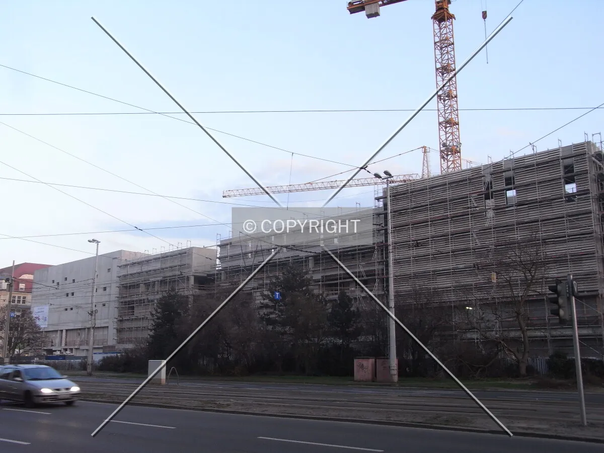 Construciton site of Höfe am Brühl