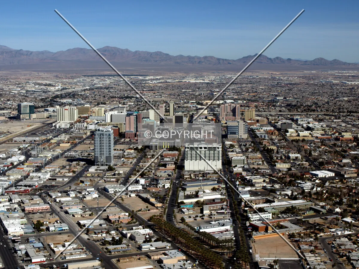 Looking north from Stratosphere Tower