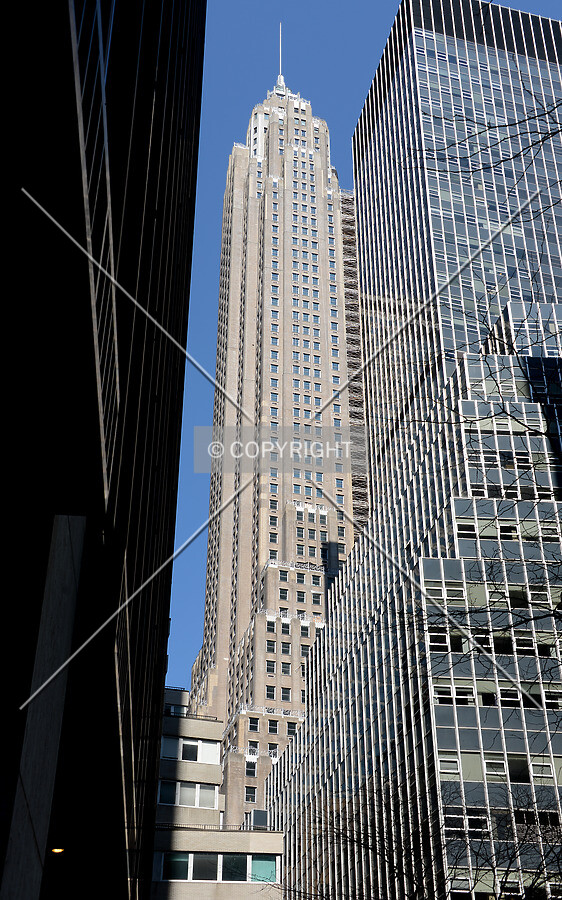 View from the southeast on Pine Street