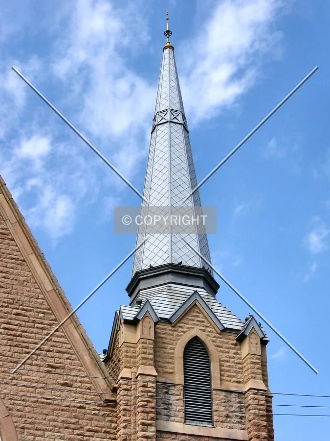 Looking up the tower