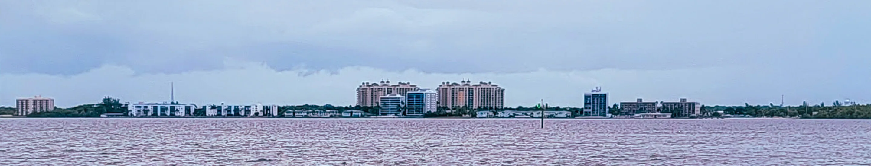 From the southeast
