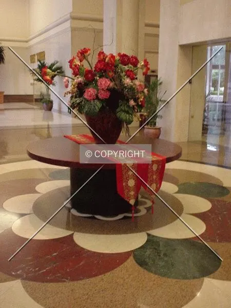 The lobby decoration