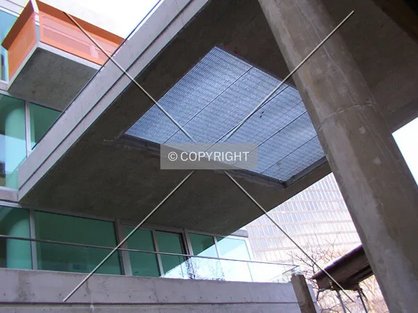 Canopy over courtyard entrance