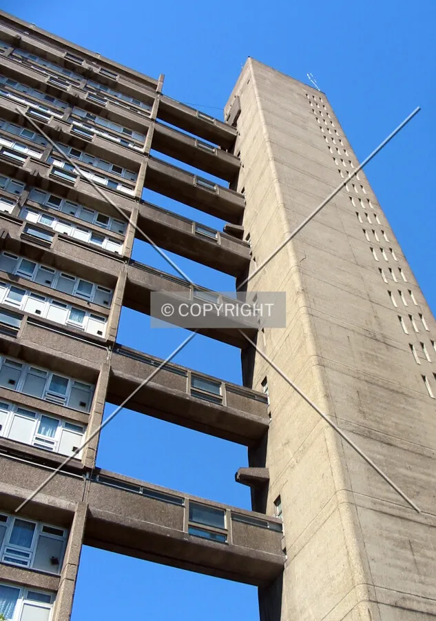 Skybridges provide access from the lifts to the flats