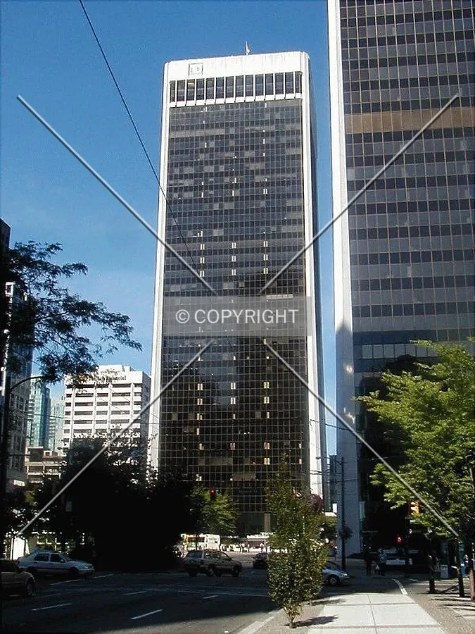 View west along Dunsmuir past Hornby Street