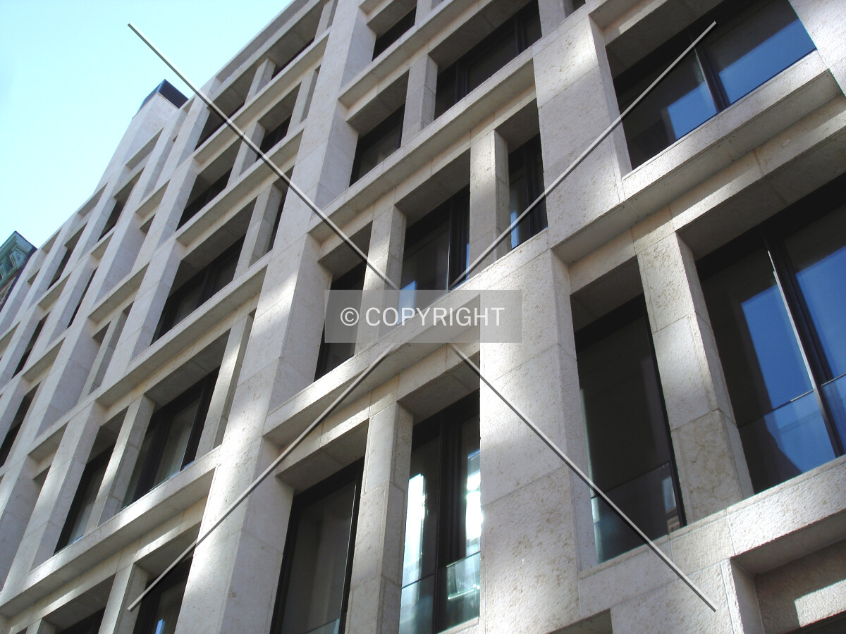Looking up the front