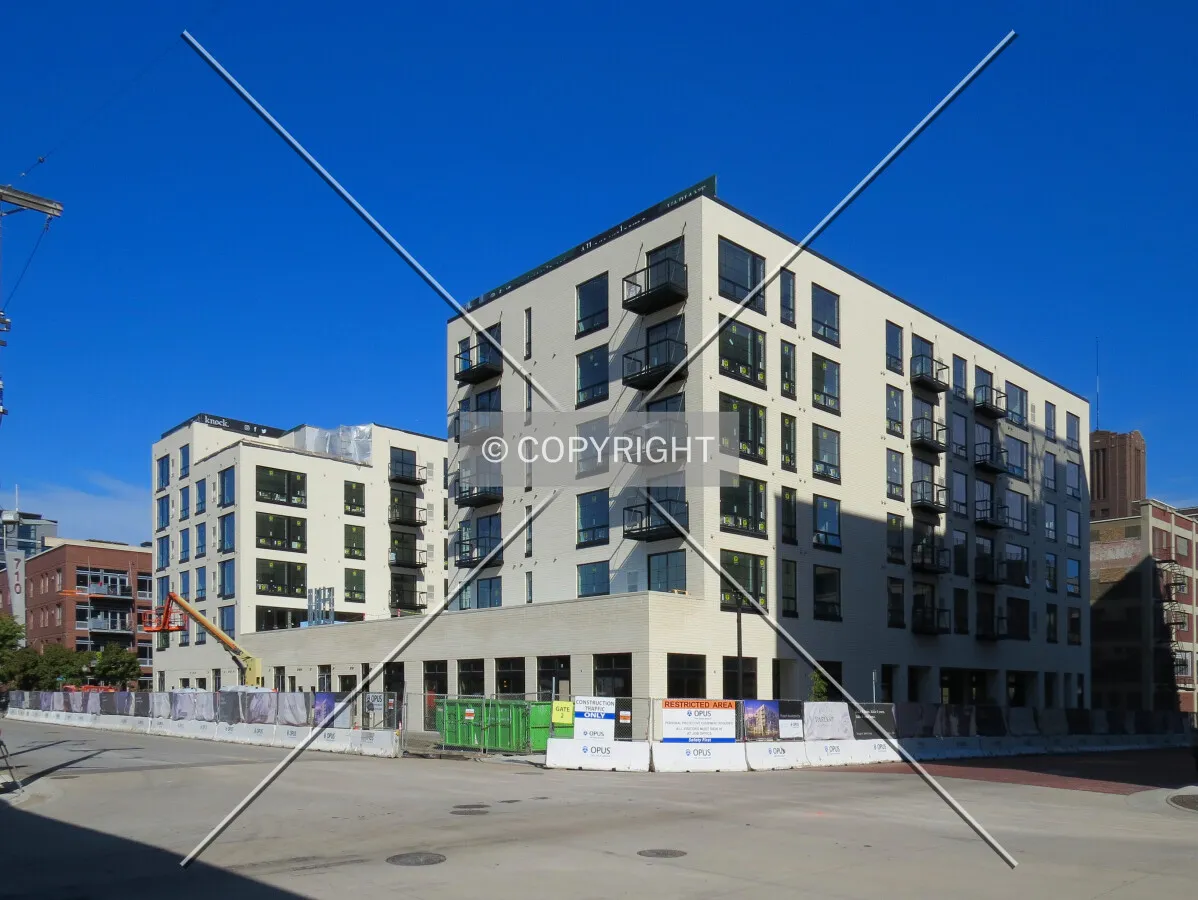 View to the north across 4th Street & 6th Avenue North
