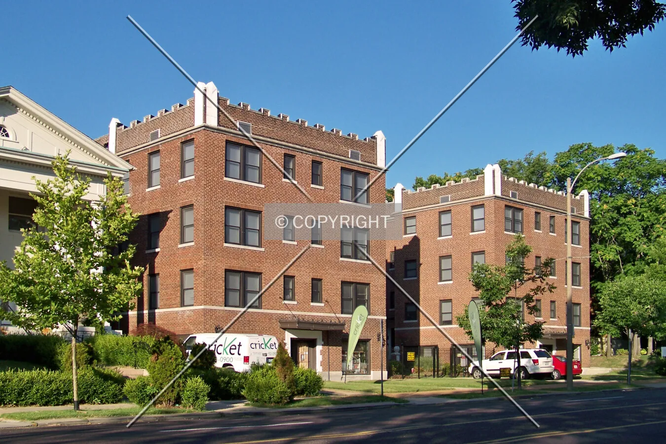 View from the northeast