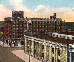 Vintage view from the northeast