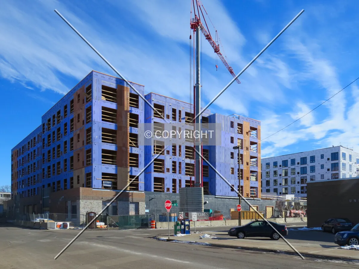 View to the southeast from 1st Street South