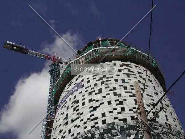 Looking up the tower