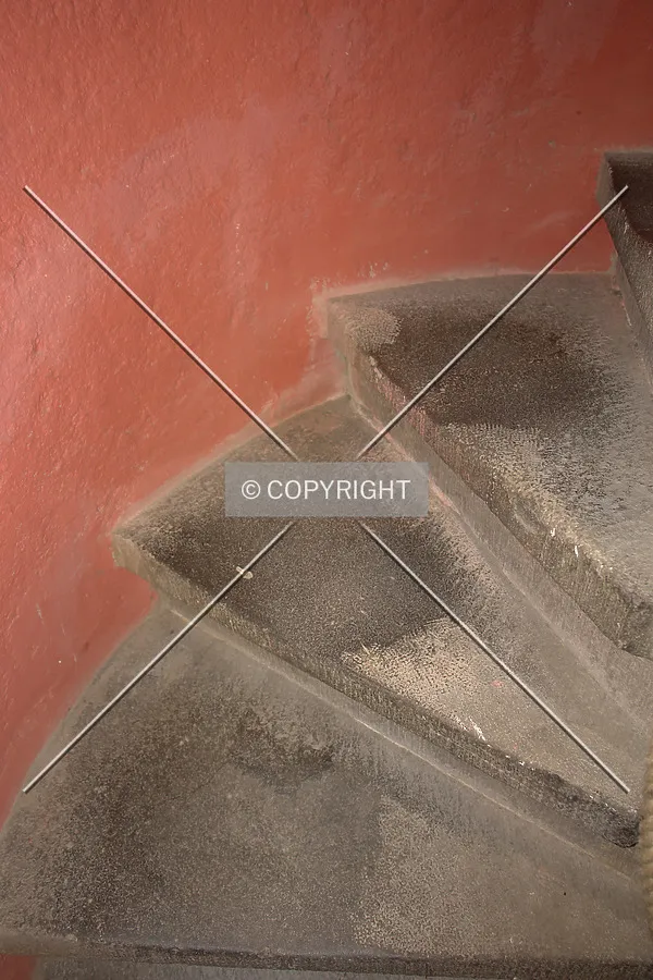 The steps of the church tower leading up to the tip of the Kaiserdom