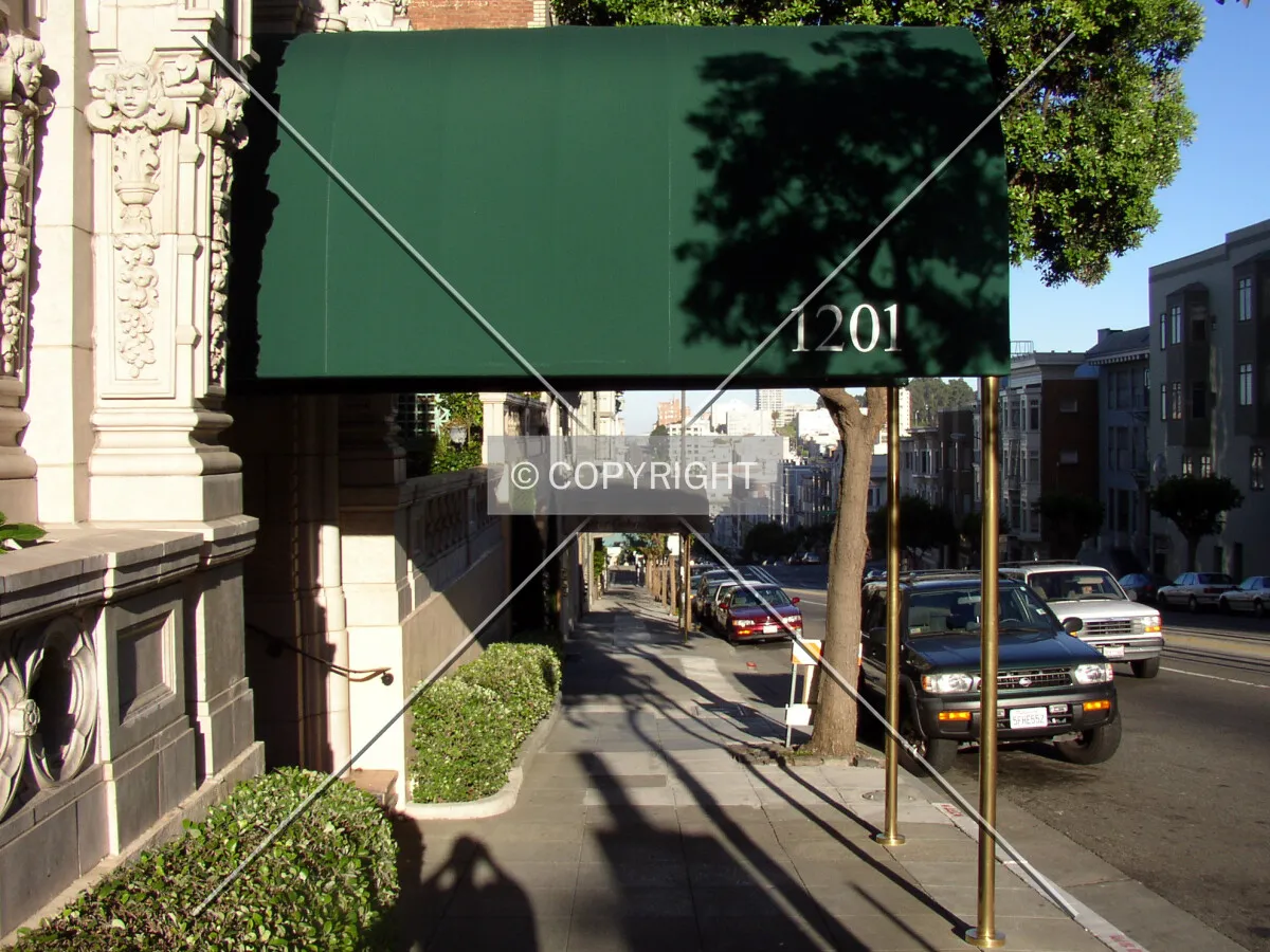 Awning off California Street