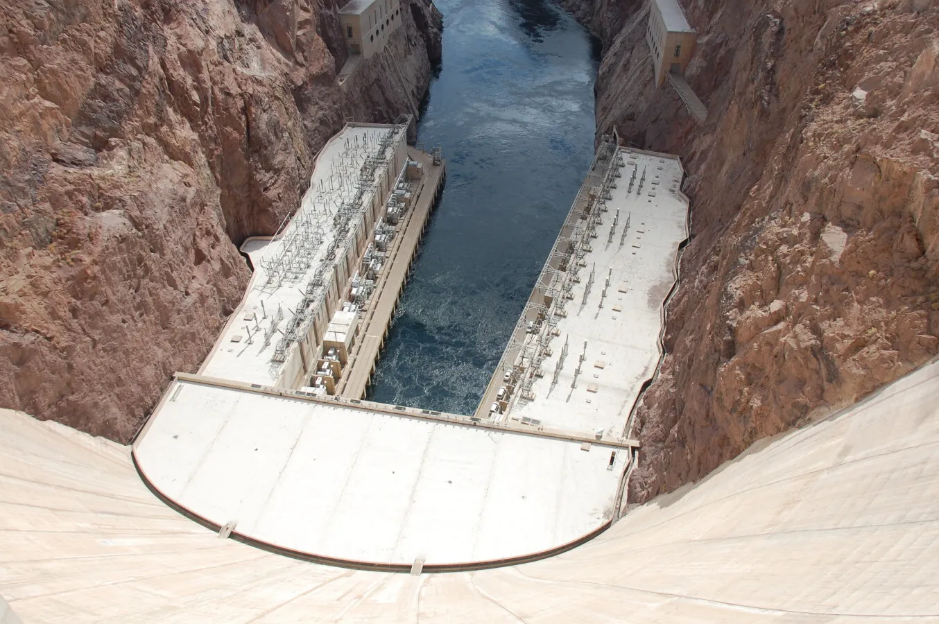 looking down