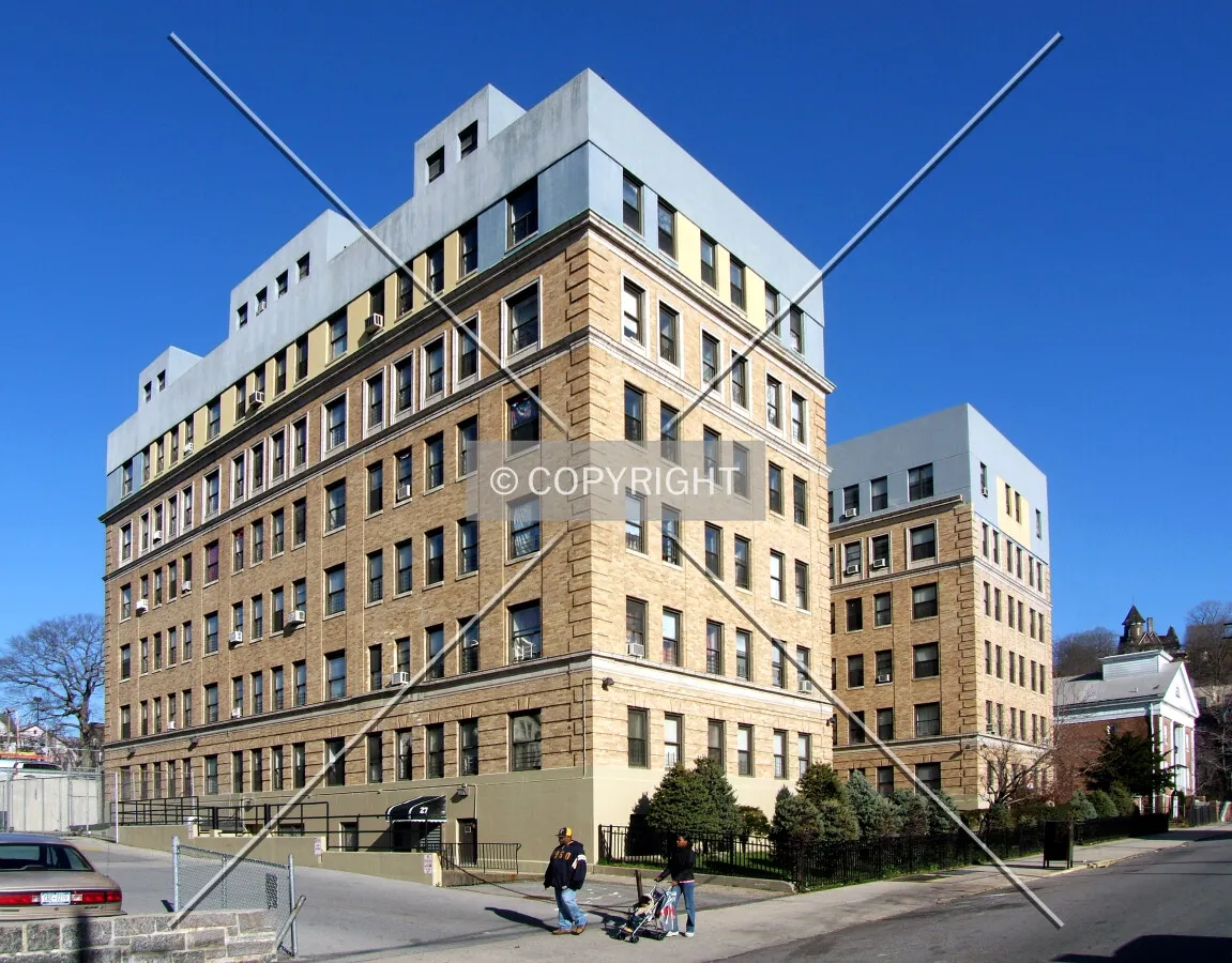 View from the southwest across Ludlow Street