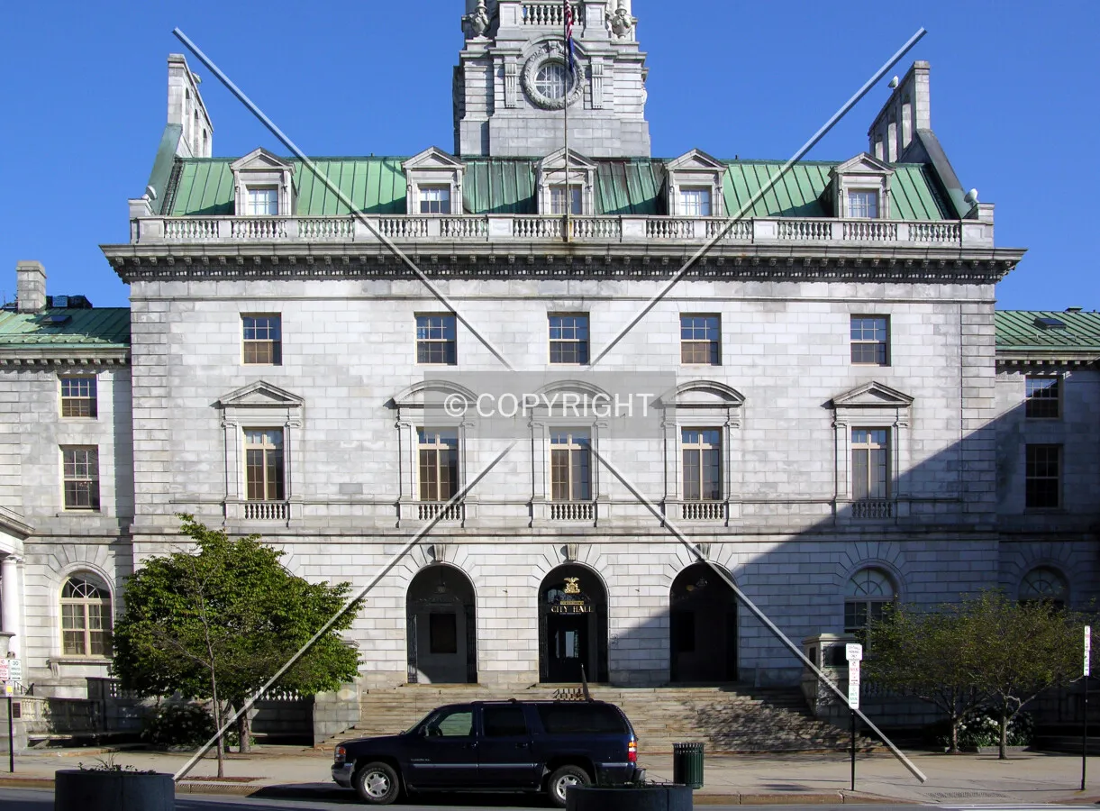 Eastern base along Congress Street