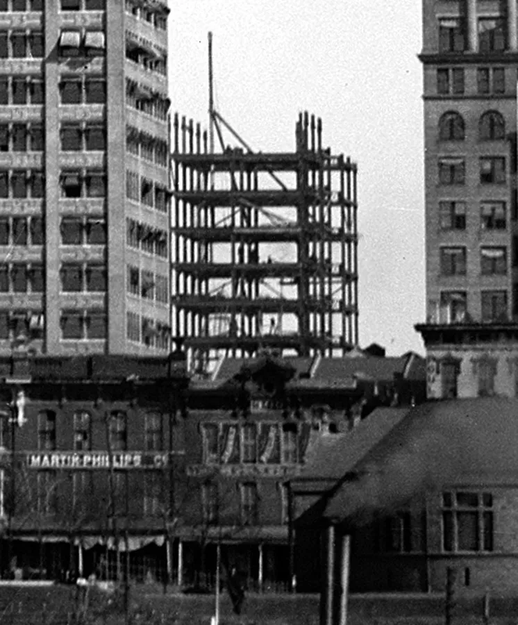Vintage view from the west