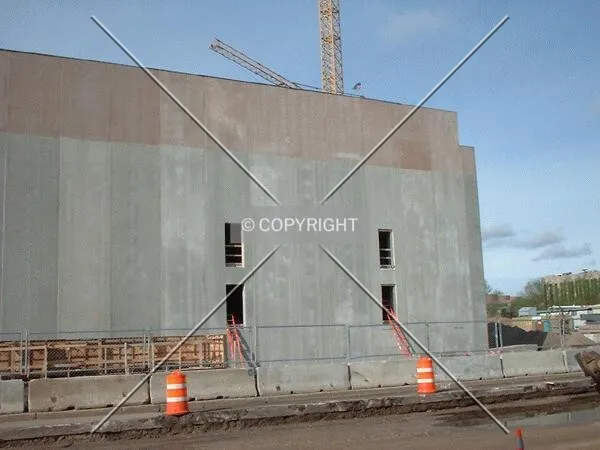 Parking garage, from Portland Avenue