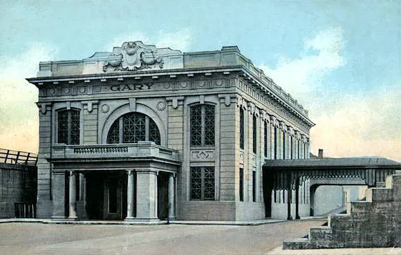 Vintage view from the southwest