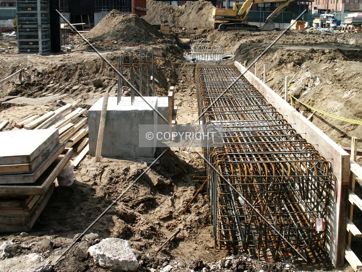 Footings and rebar