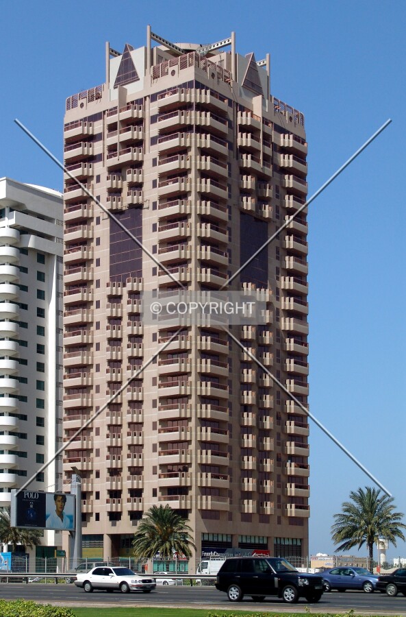 View from across Sheikh Zayed Road