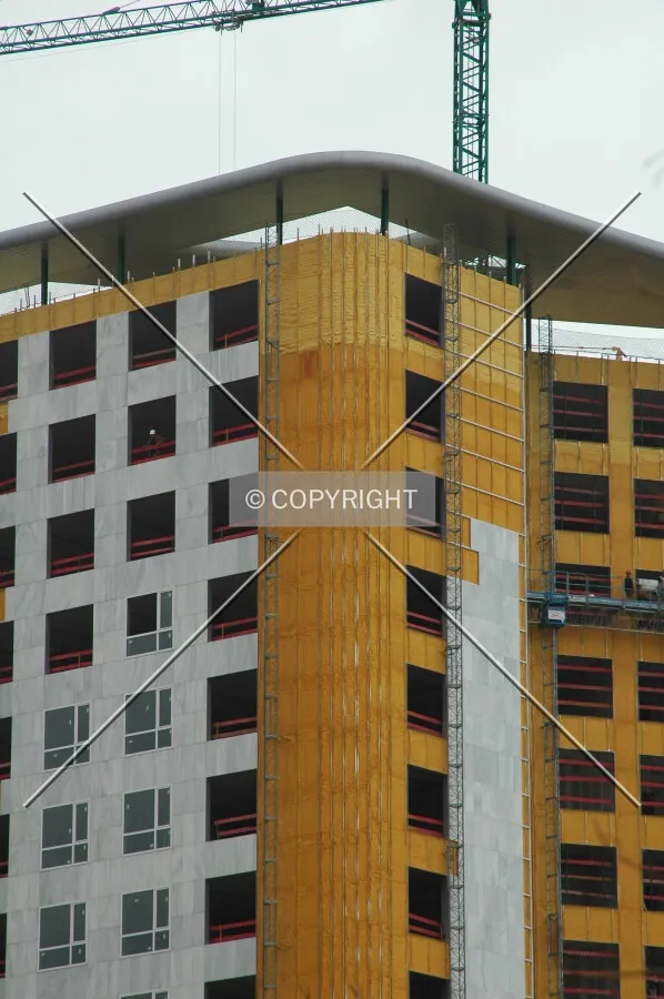 Wall isulation and completed facade