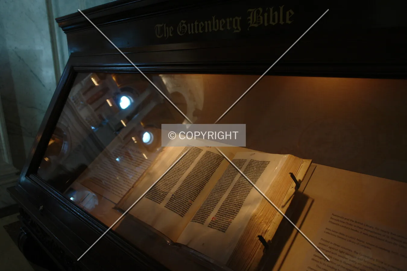 The Gutenberg bible in the Library of Congress
