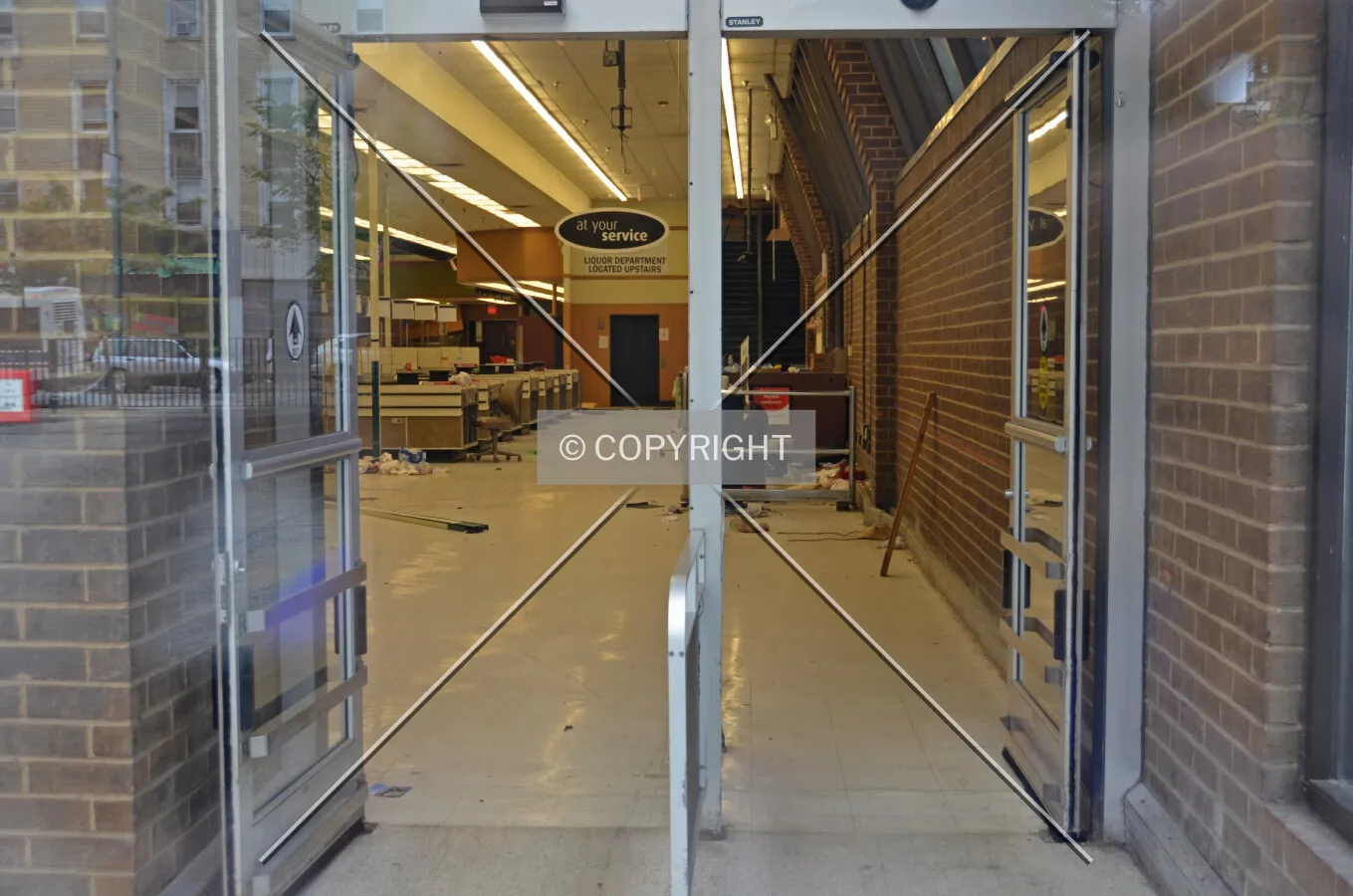 Interior tear-down underway; June 30, 2015.