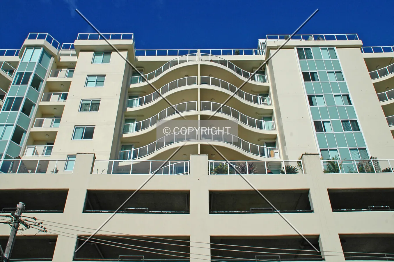 Looking up the north side