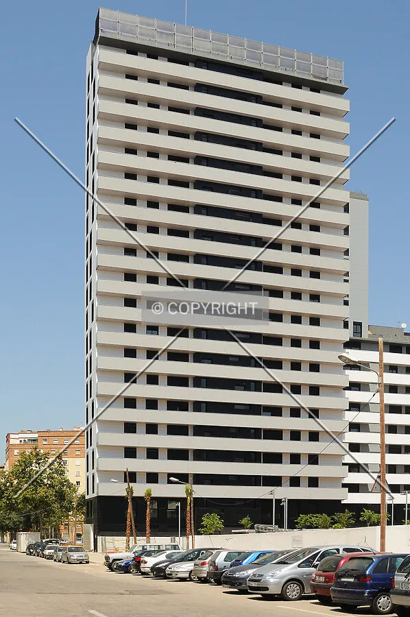 Balconies on the south side