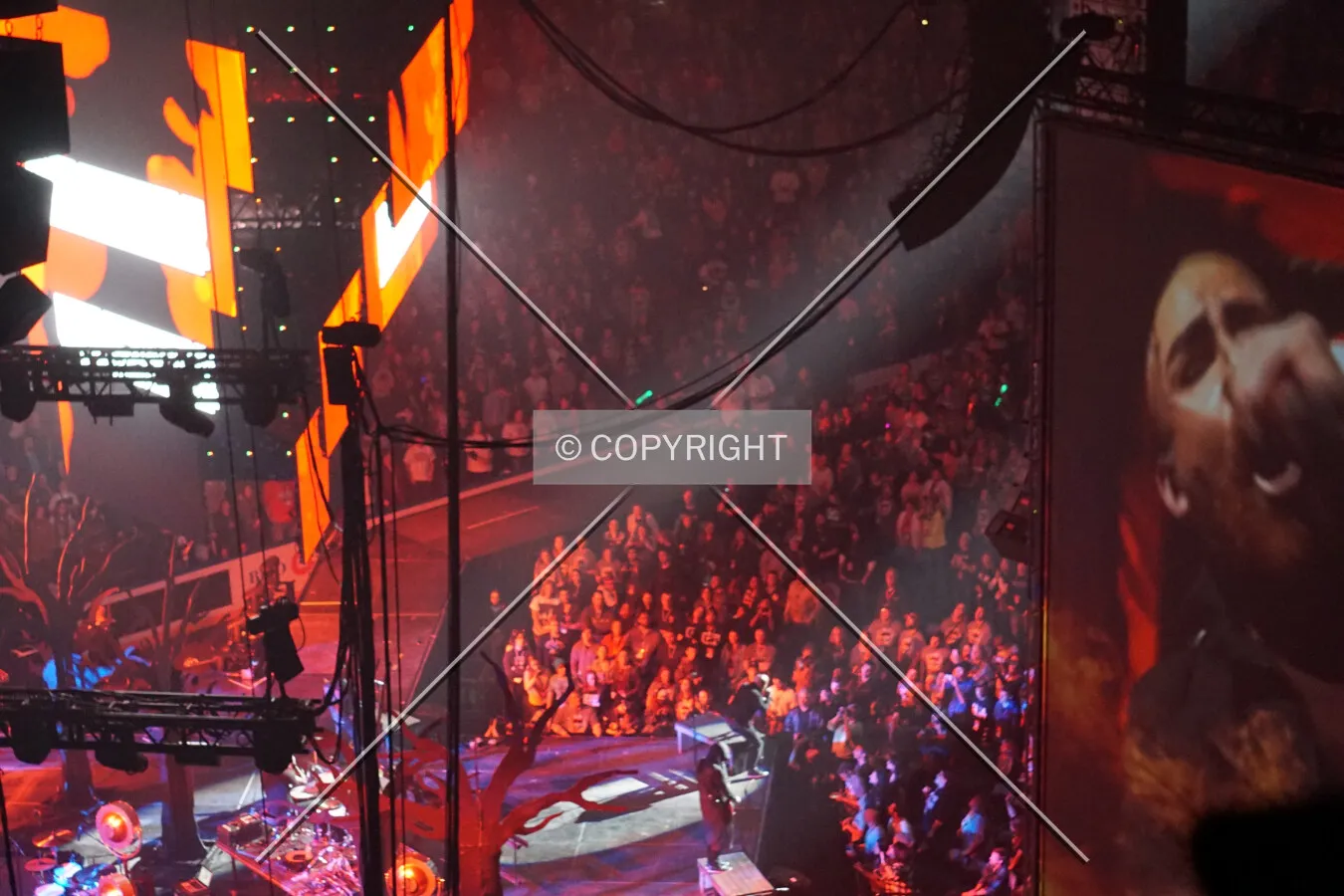 Red performing during the 2016 Winter Jam concert; January 23, 2016