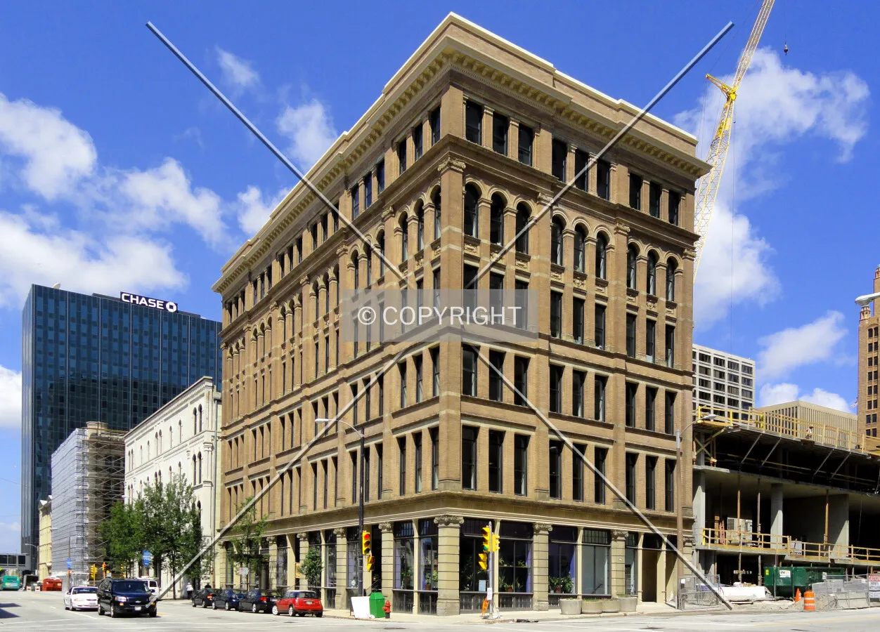From across North Milwaukee Street to the southeast