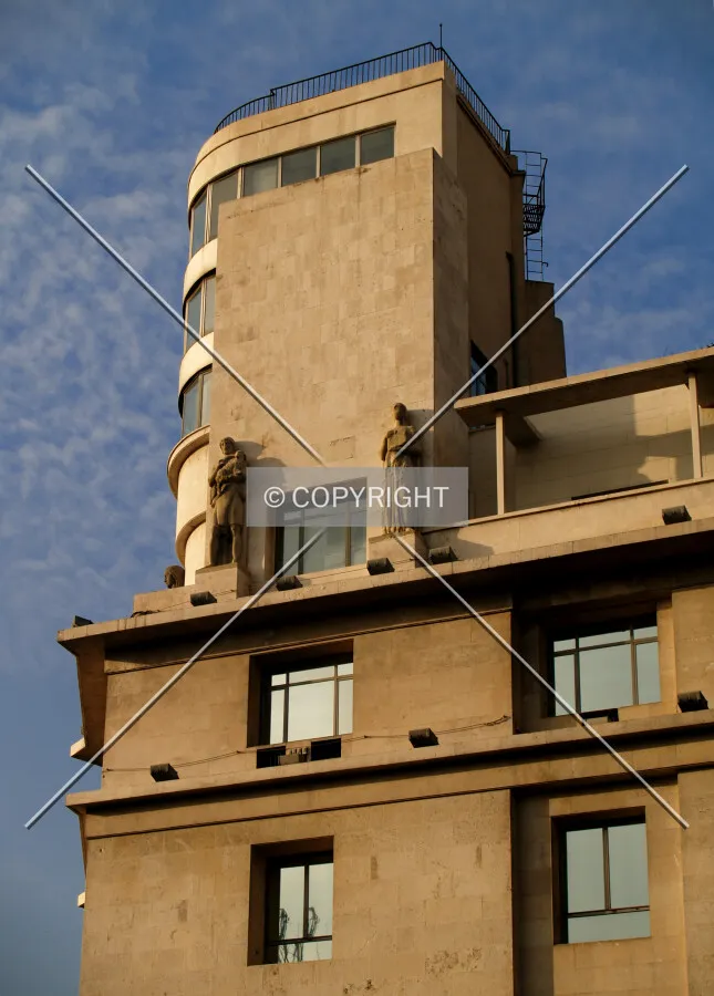 Top floors as seen from the southeast