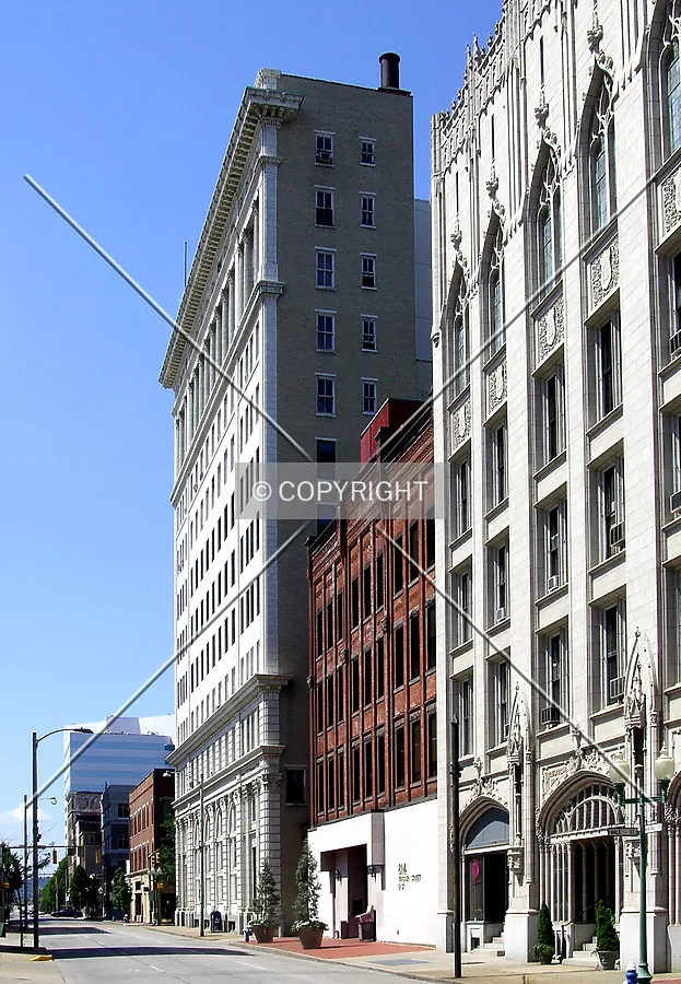 Looking north along Virginia Street