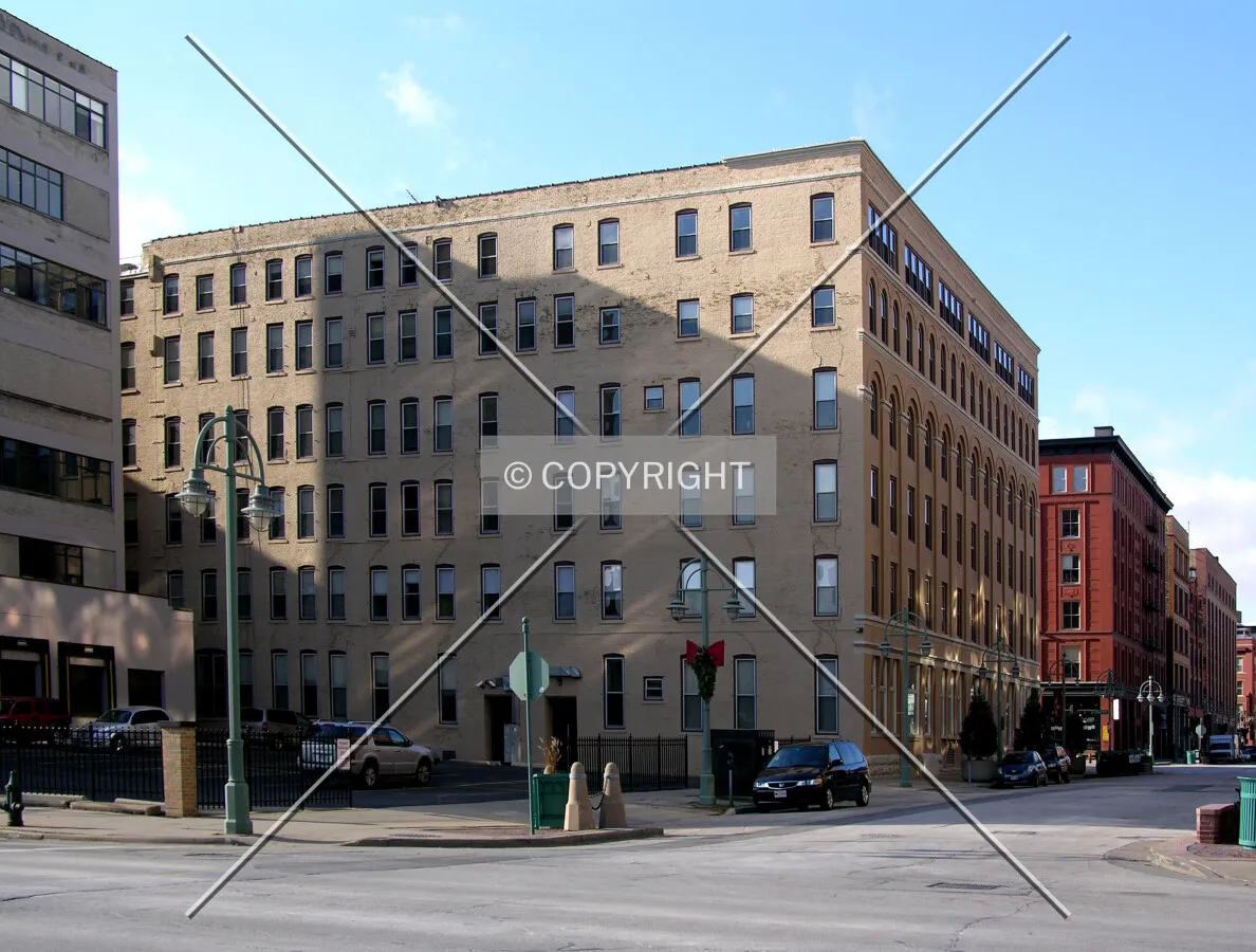 From North Milwaukee Street to the northeast