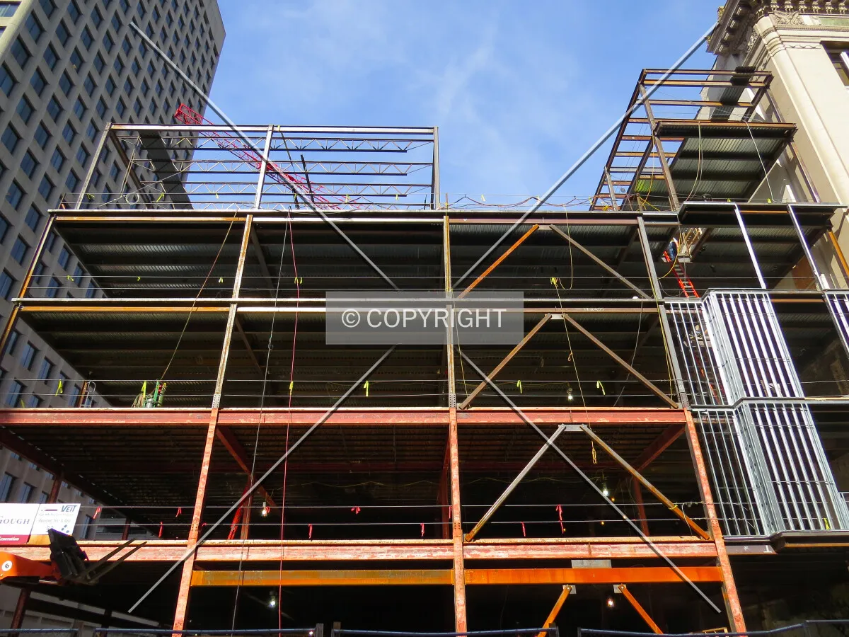 Looking up from East 7th Place