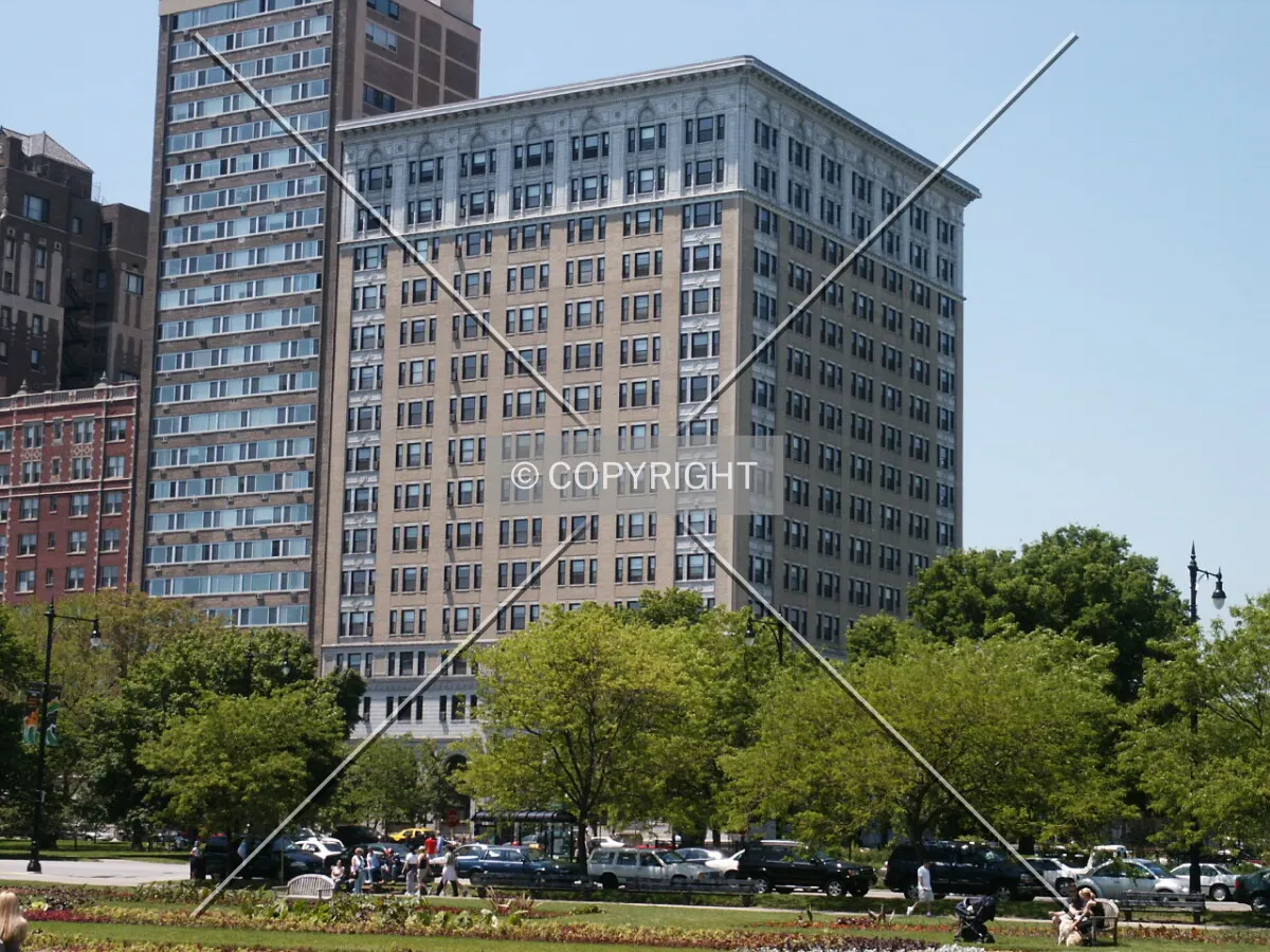 View from the northeast