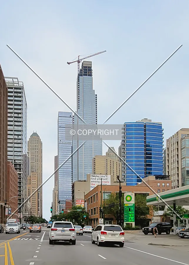 From the west during construction; July 17, 2021