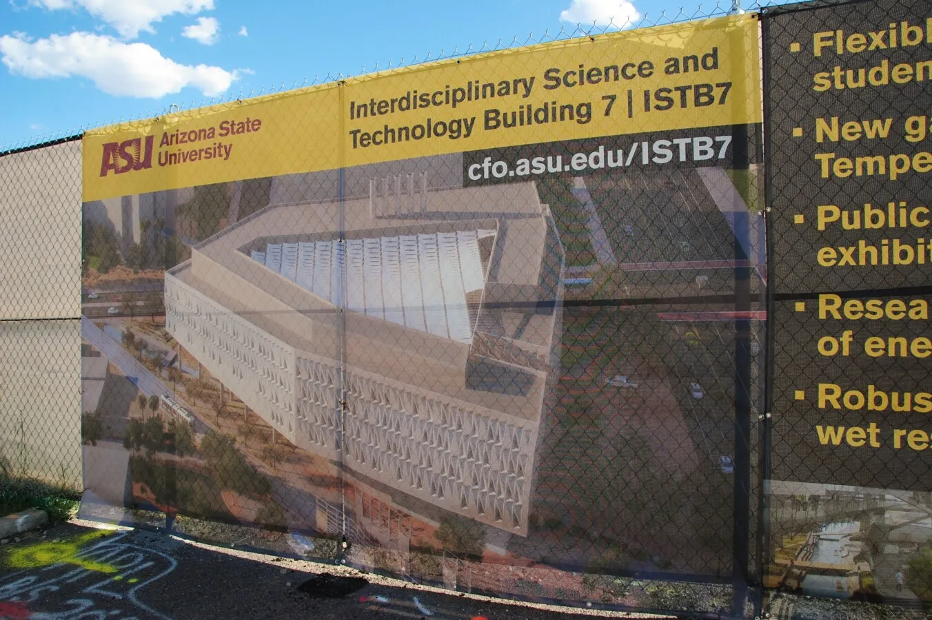 Rendering on a banner
