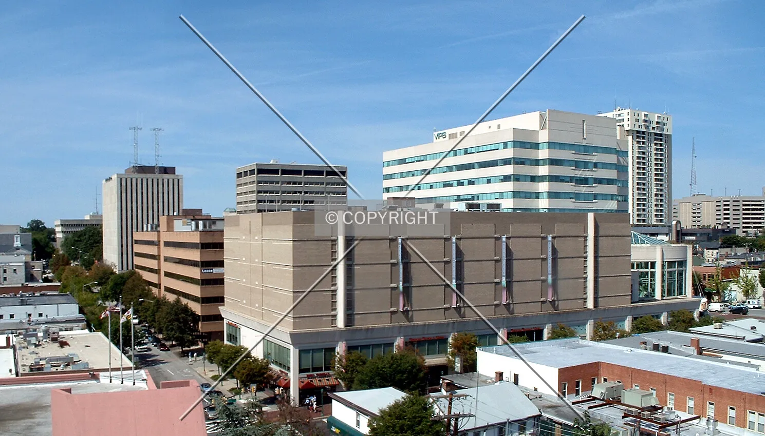 View from the southeast