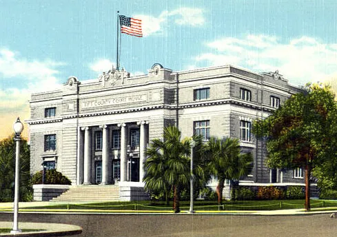 Vintage view from the southeast