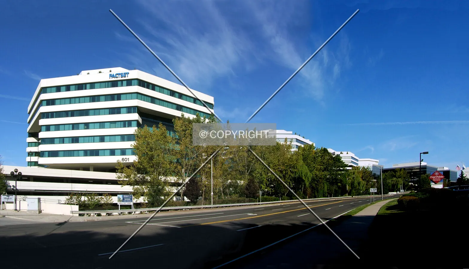 View from the south along Main Avenue