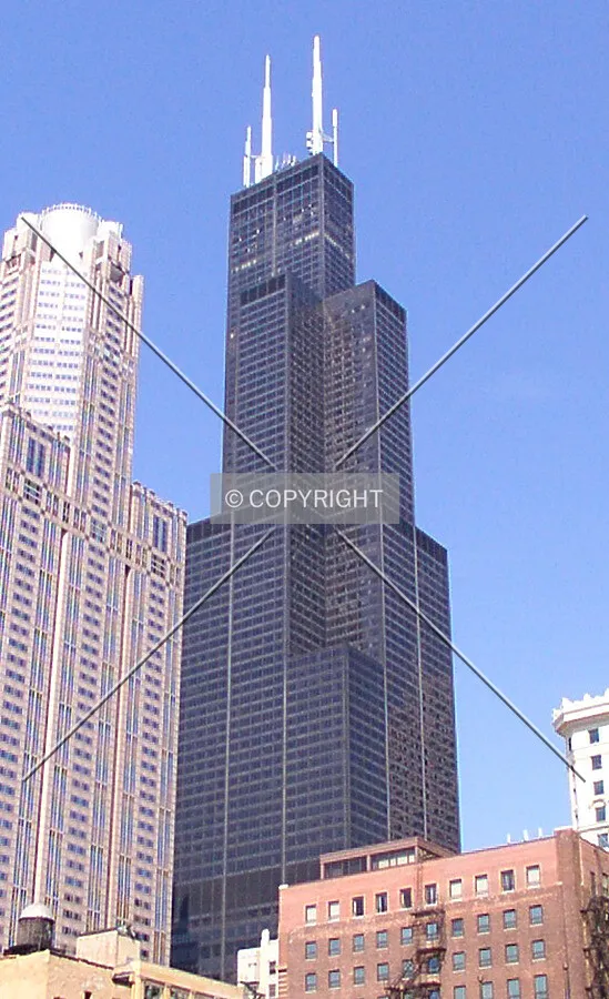 View from the southeast alongside 311 South Wacker