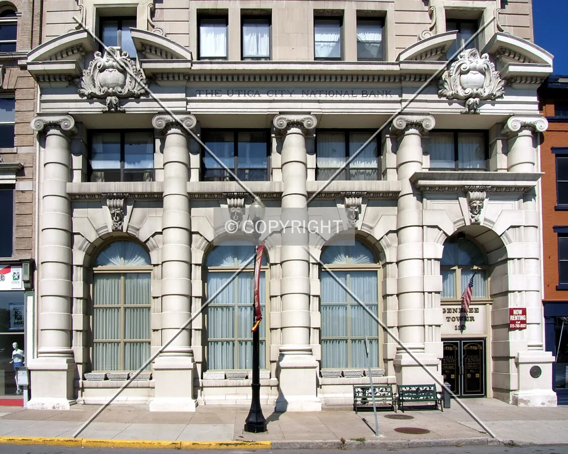 Building base on Genesee Street