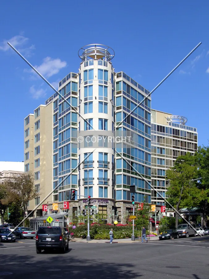 From the southwest across 17th Street