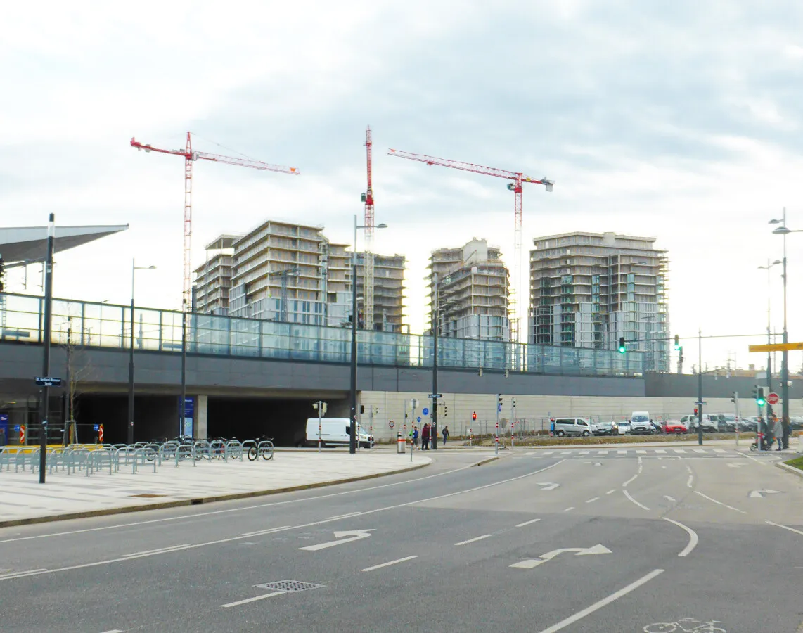Complex during construction