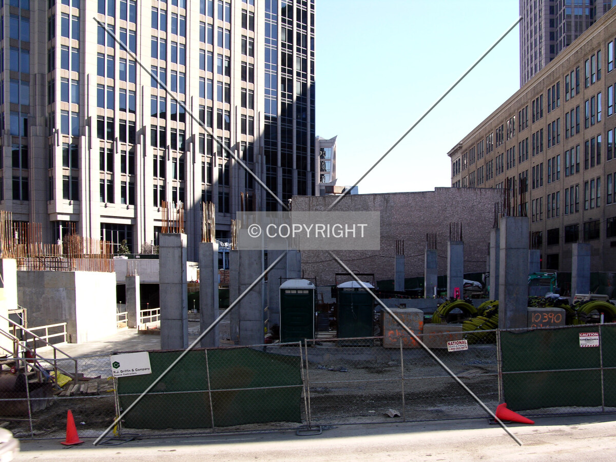 Looking east across North Church Street