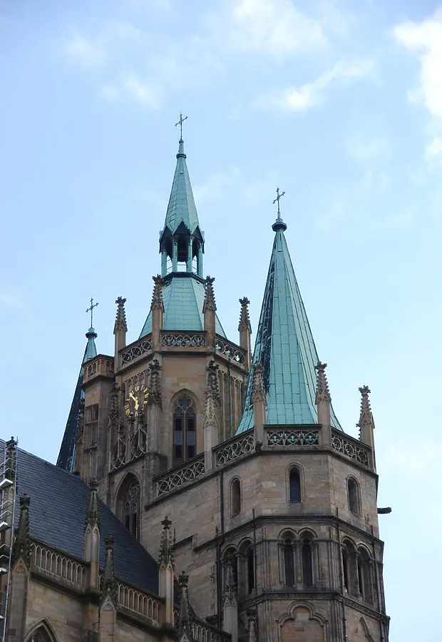 The spires rising towards the sky