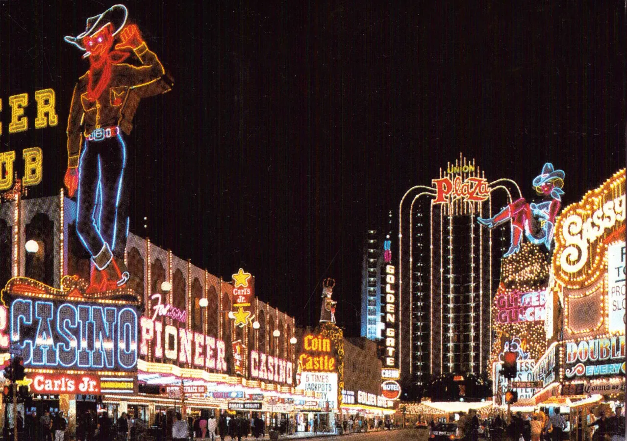 Downtown Las Vegas at night